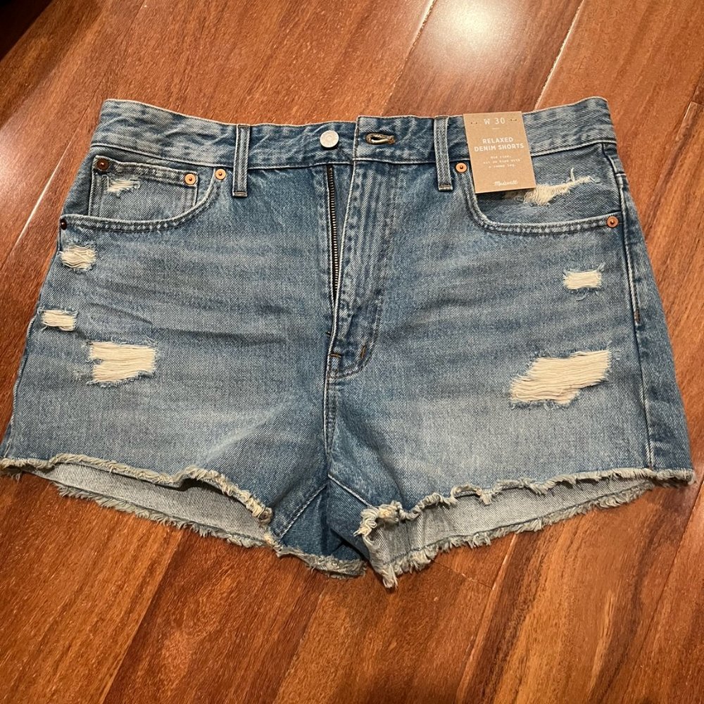 New Madewell Relaxed Denim Shorts